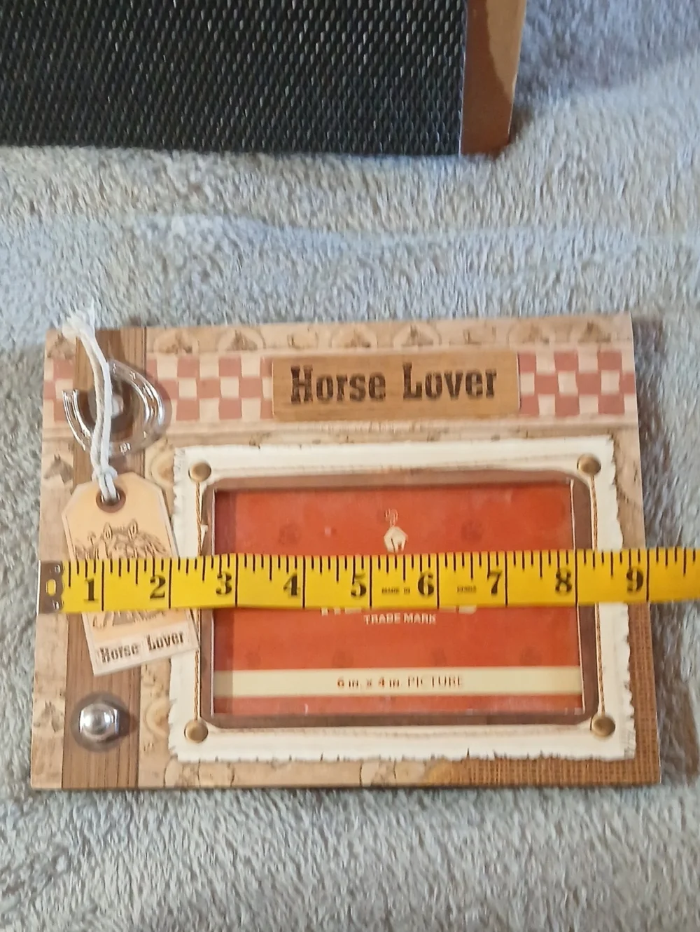 NWT Horse Lover Rustic Photo Frame - Red